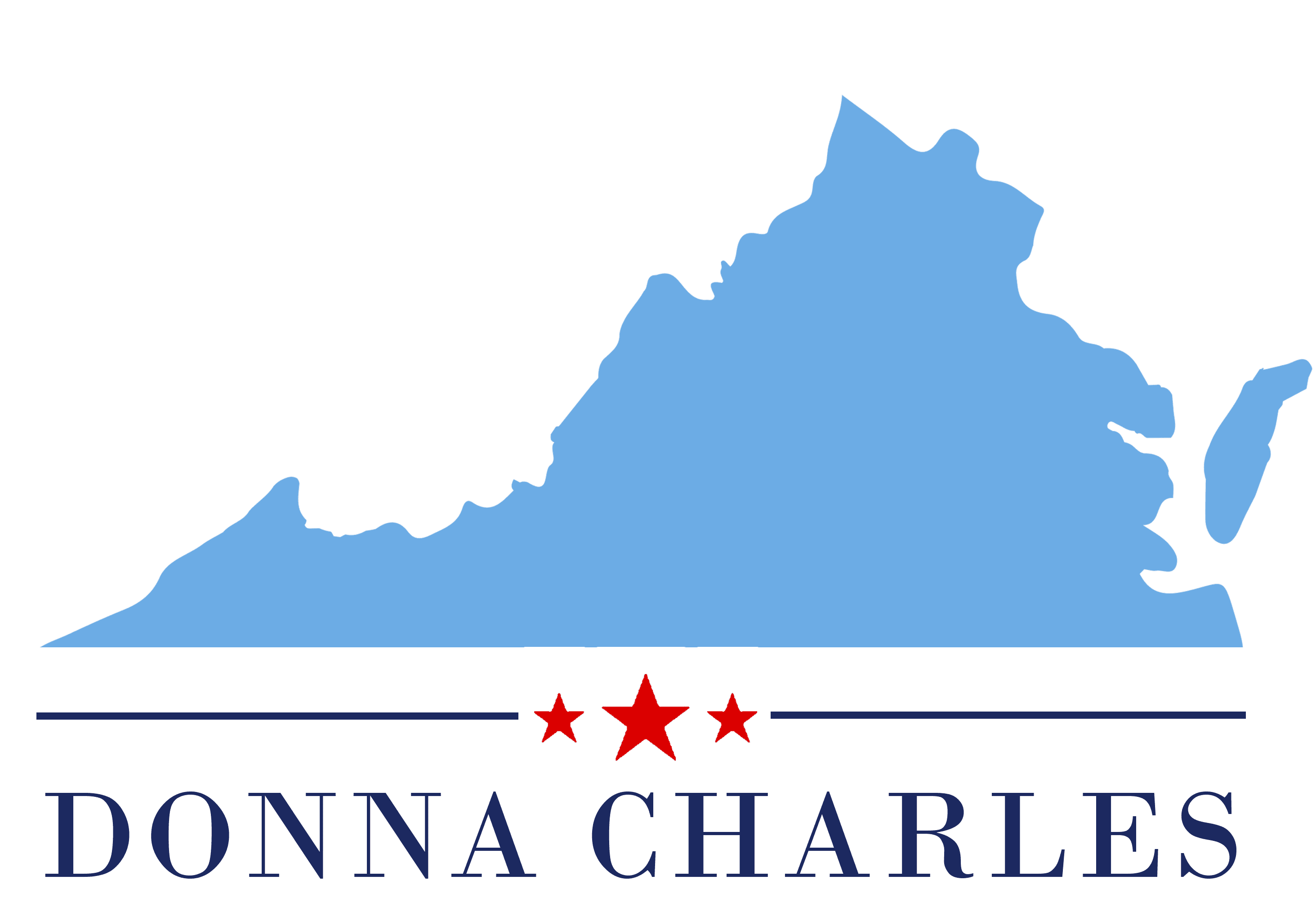 Donna Charles for public office campaign logo